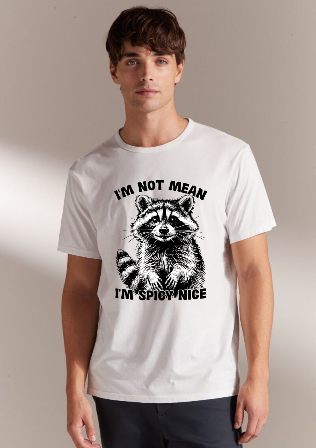 I’m Not Mean I’m Spicy Nice Regular T-Shirt | 180 GSM | 100% Cotton