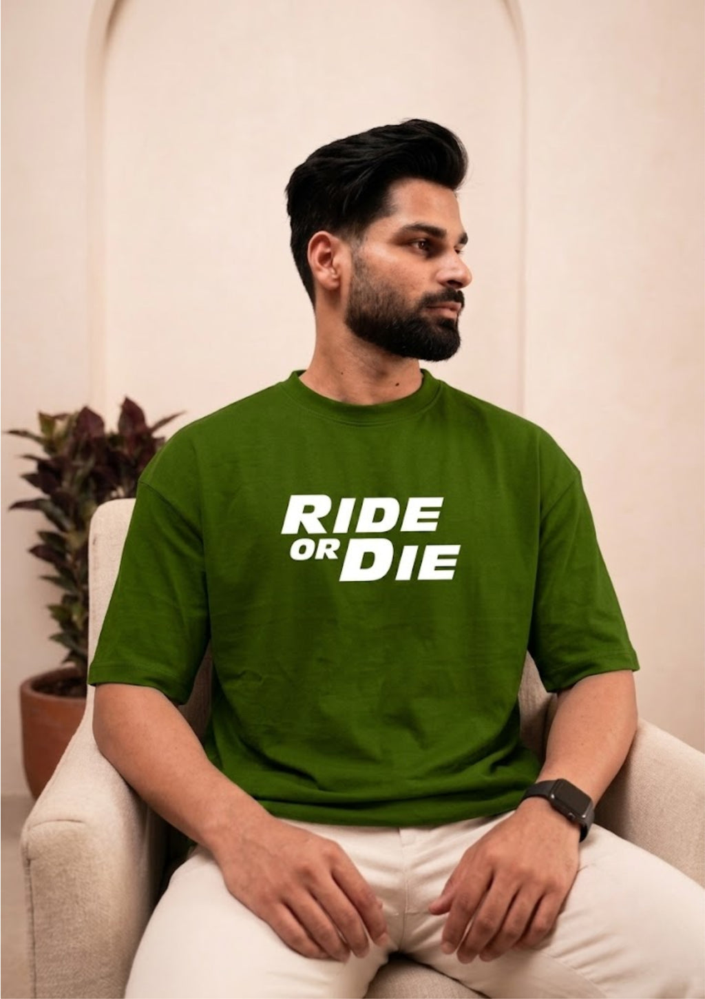 Ride or Die Graphic Oversized T-Shirt | 220 GSM | 100% Cotton