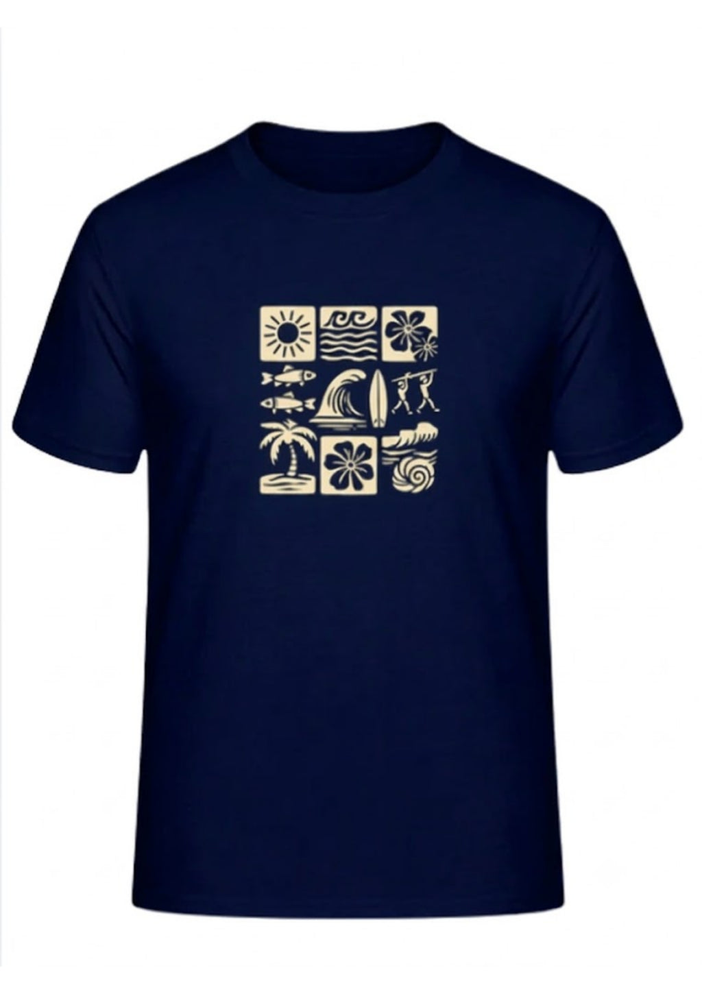 Summer Vibes Icon Graphic Regular T-Shirt | 180 GSM | 100% Cotton