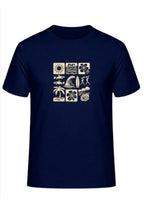 Summer Vibes Icon Graphic Regular T-Shirt | 180 GSM | 100% Cotton