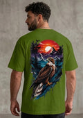 Eagle Mountain Sunset Graphic Oversized T-Shirt | 220 GSM | 100% Cotton