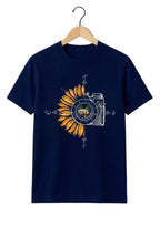 Campus Sunflower Camera Regular T-Shirt | 180 GSM | 100% Cotton