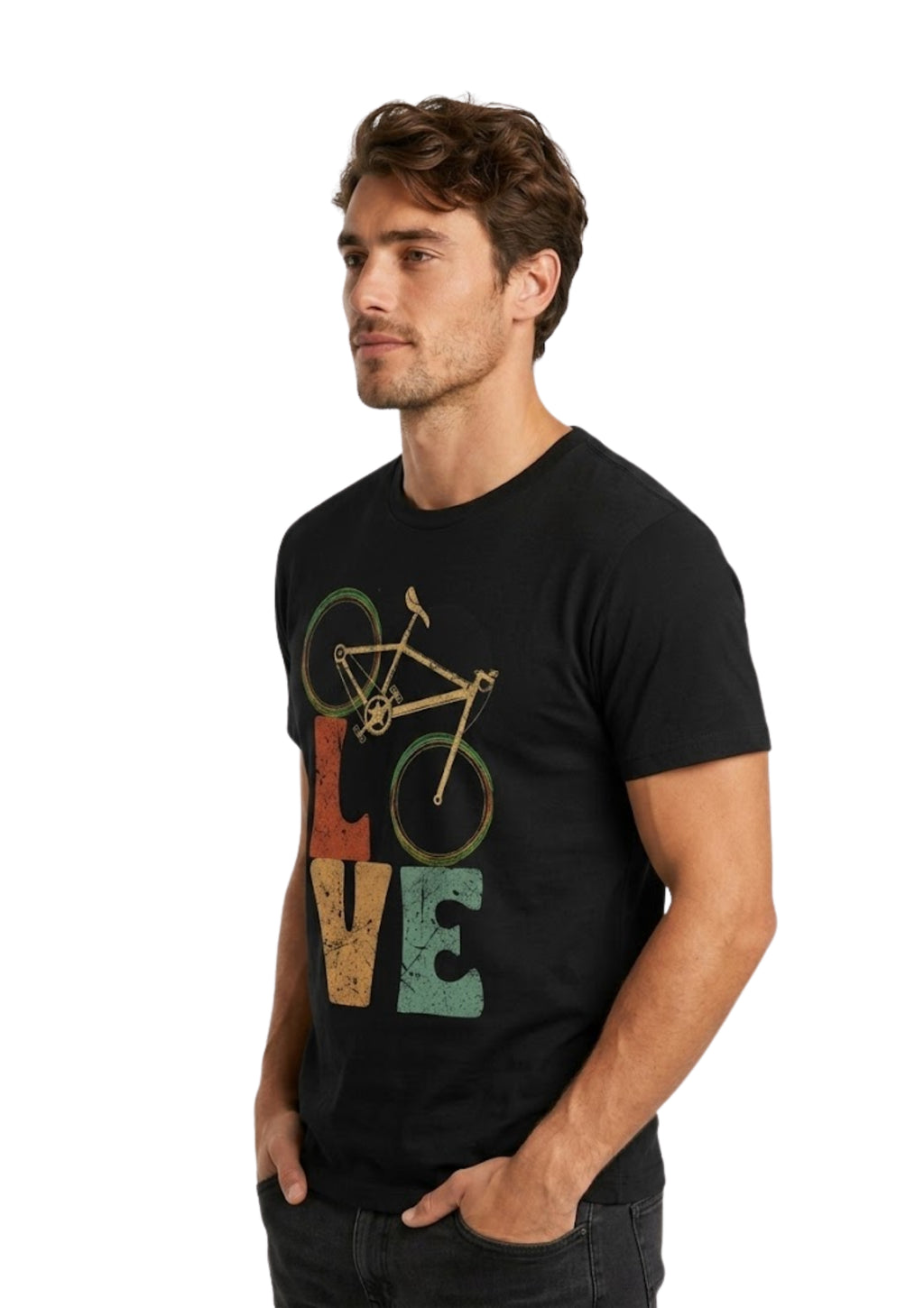 Love Bicycle Regular T-Shirt | 180 GSM | 100% Cotton
