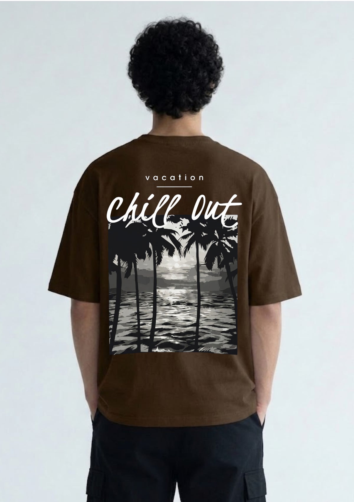 Chill Out Vacation Oversized T-Shirt for Men | 100% Premium Cotton | 220 GSM