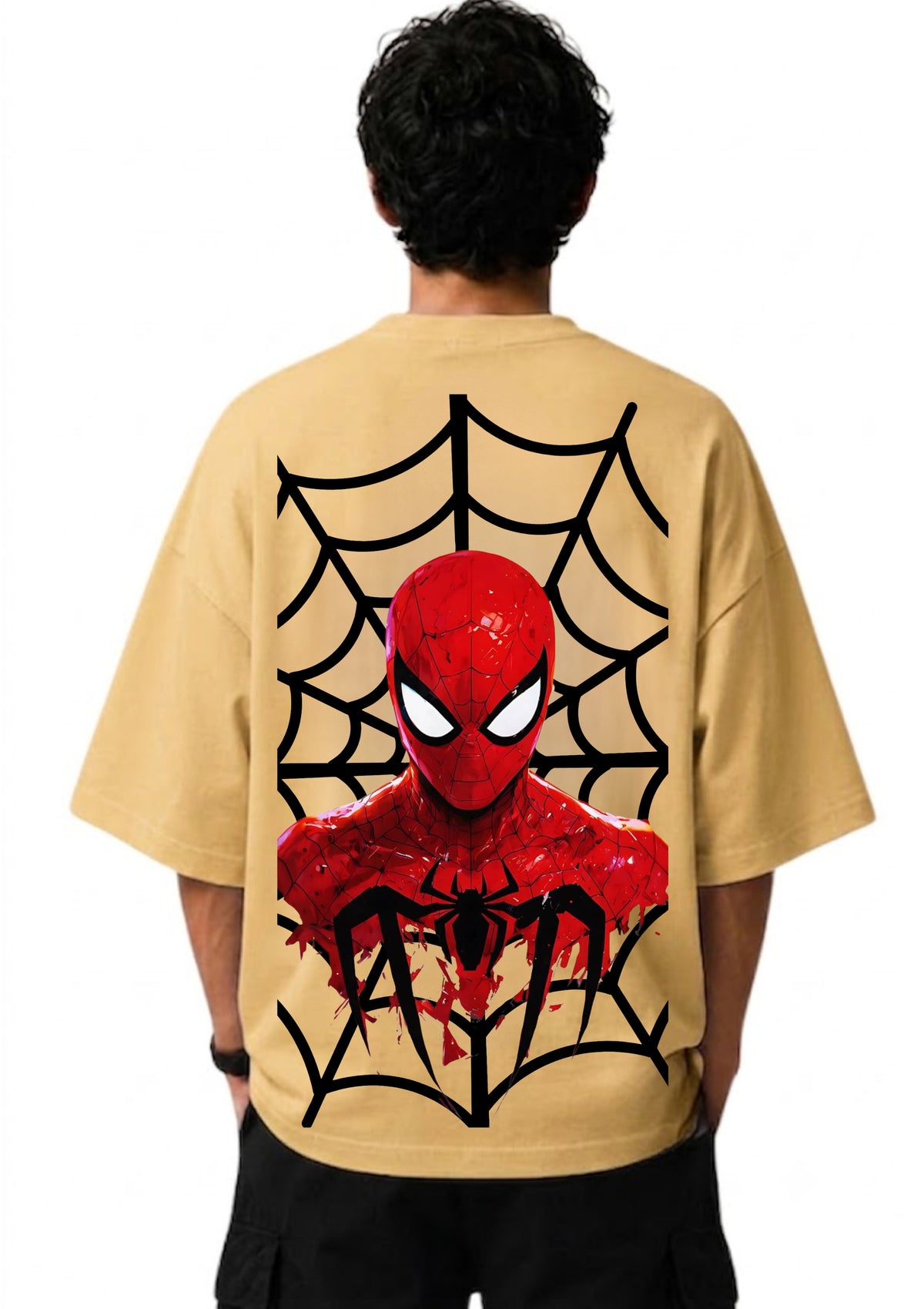 Spider Hero Graphic Oversized T-Shirt | 220 GSM | 100% Cotton