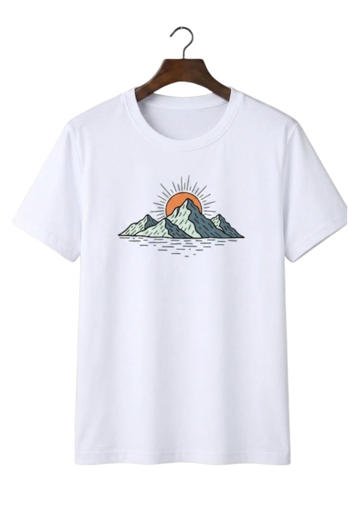 Mountain Sunset Regular T-Shirt | 180 GSM | 100% Cotton