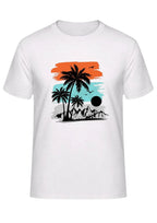 Beach Coconut Tree Regular T-Shirt | 180 GSM | 100% Cotton