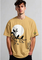 Forest Bird Graphic Oversized T-Shirt | 220 GSM | 100% Cotton