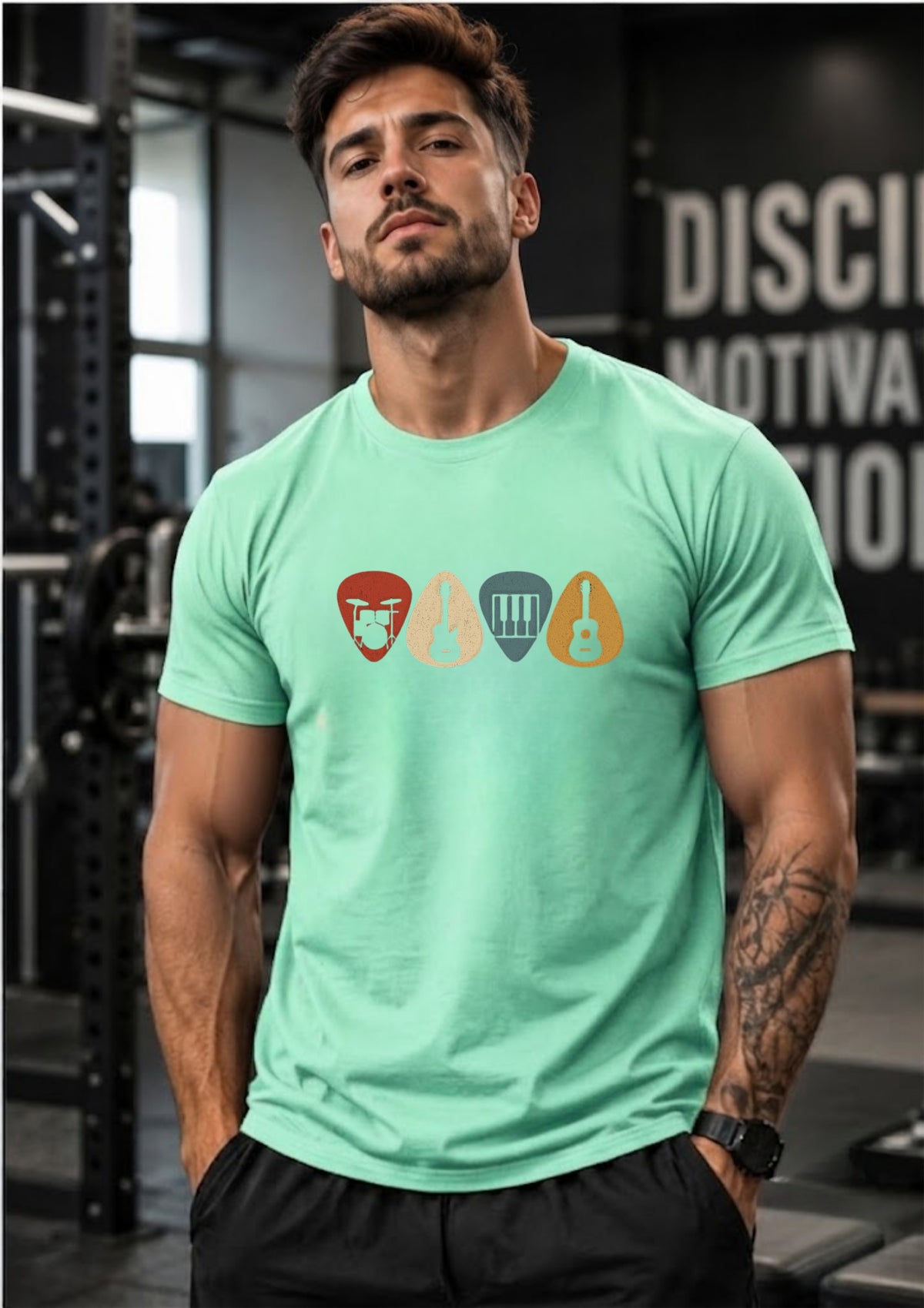 Retro Music Icons Regular T-Shirt | 180 GSM | 100% Cotton