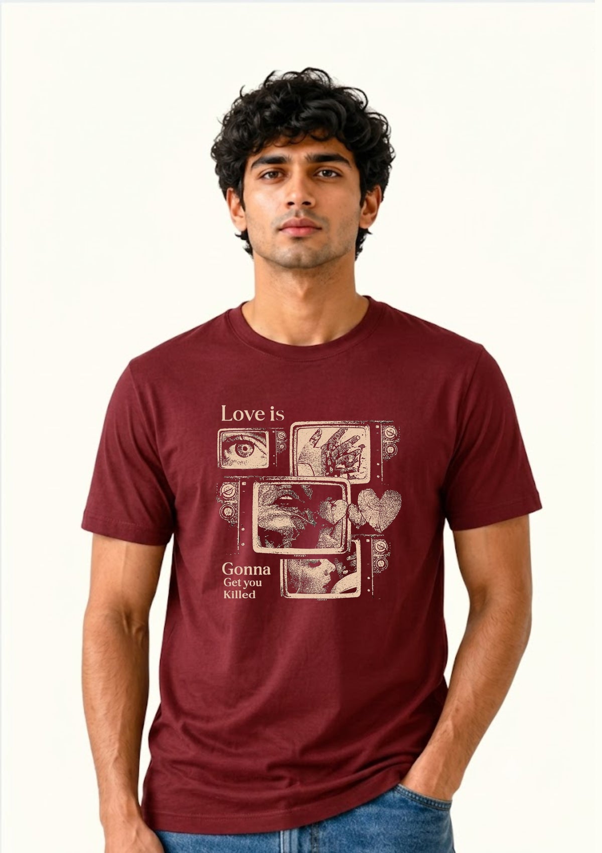 Love Is Gonna Get You Killed Regular T-Shirt | 180 GSM | 100% Cotton