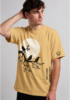 Forest Bird Graphic Oversized T-Shirt | 220 GSM | 100% Cotton