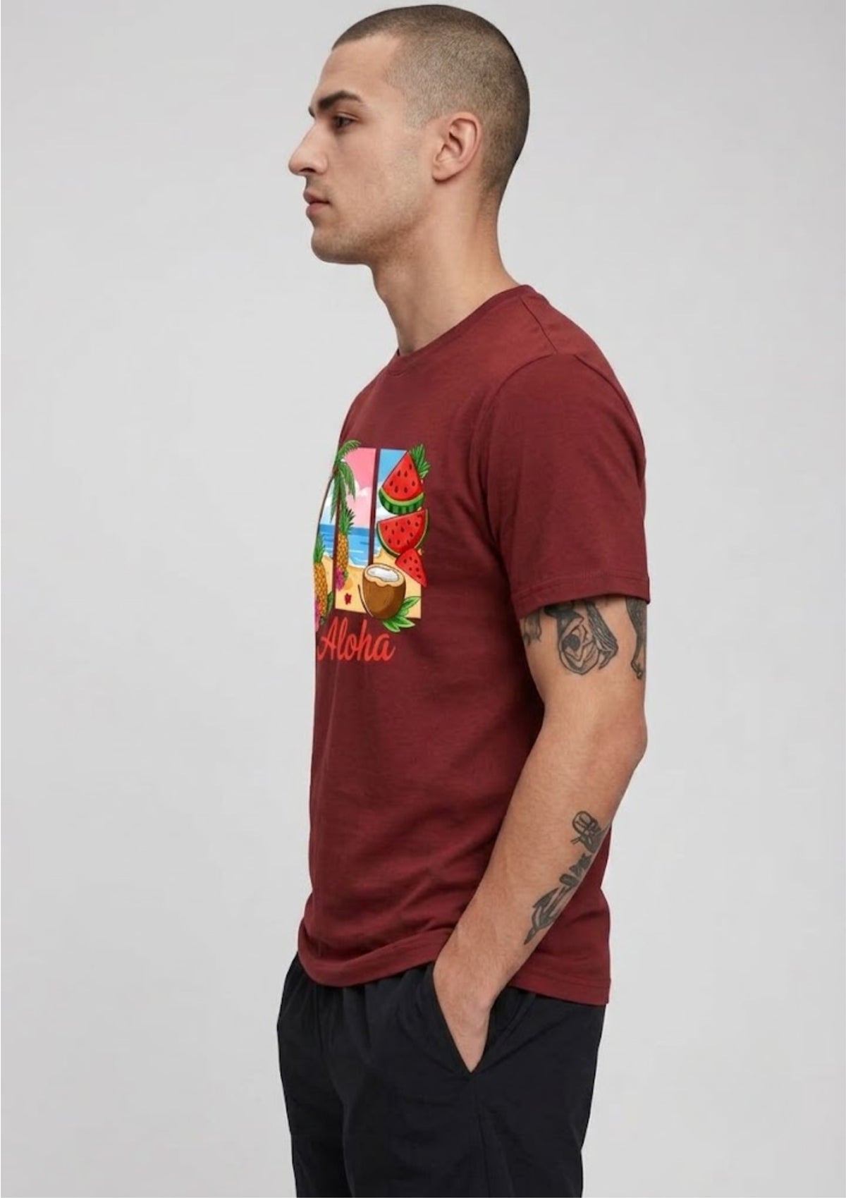 Aloha Regular T-Shirt | 180 GSM | 100% Cotton