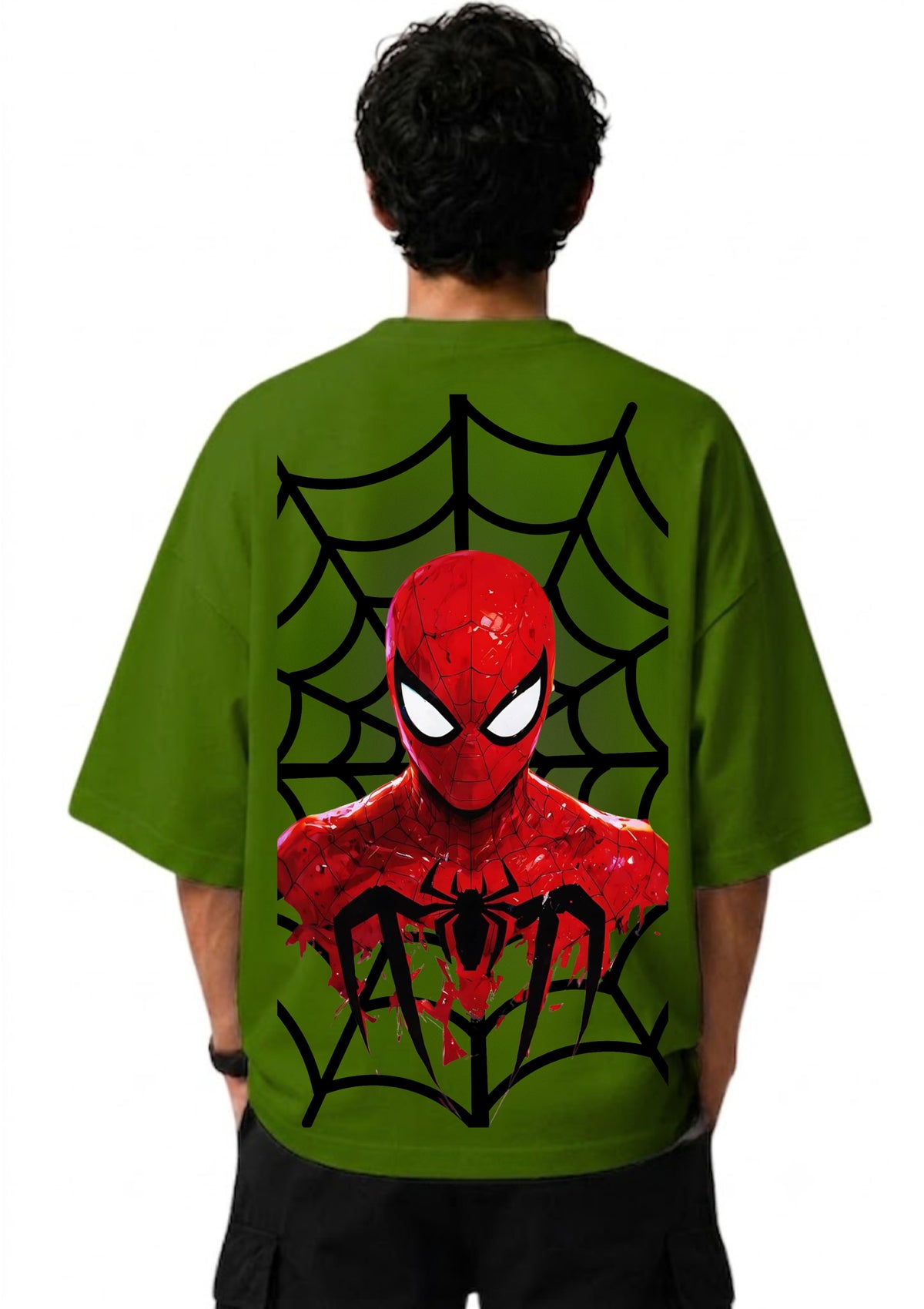 Spider Hero Graphic Oversized T-Shirt | 220 GSM | 100% Cotton
