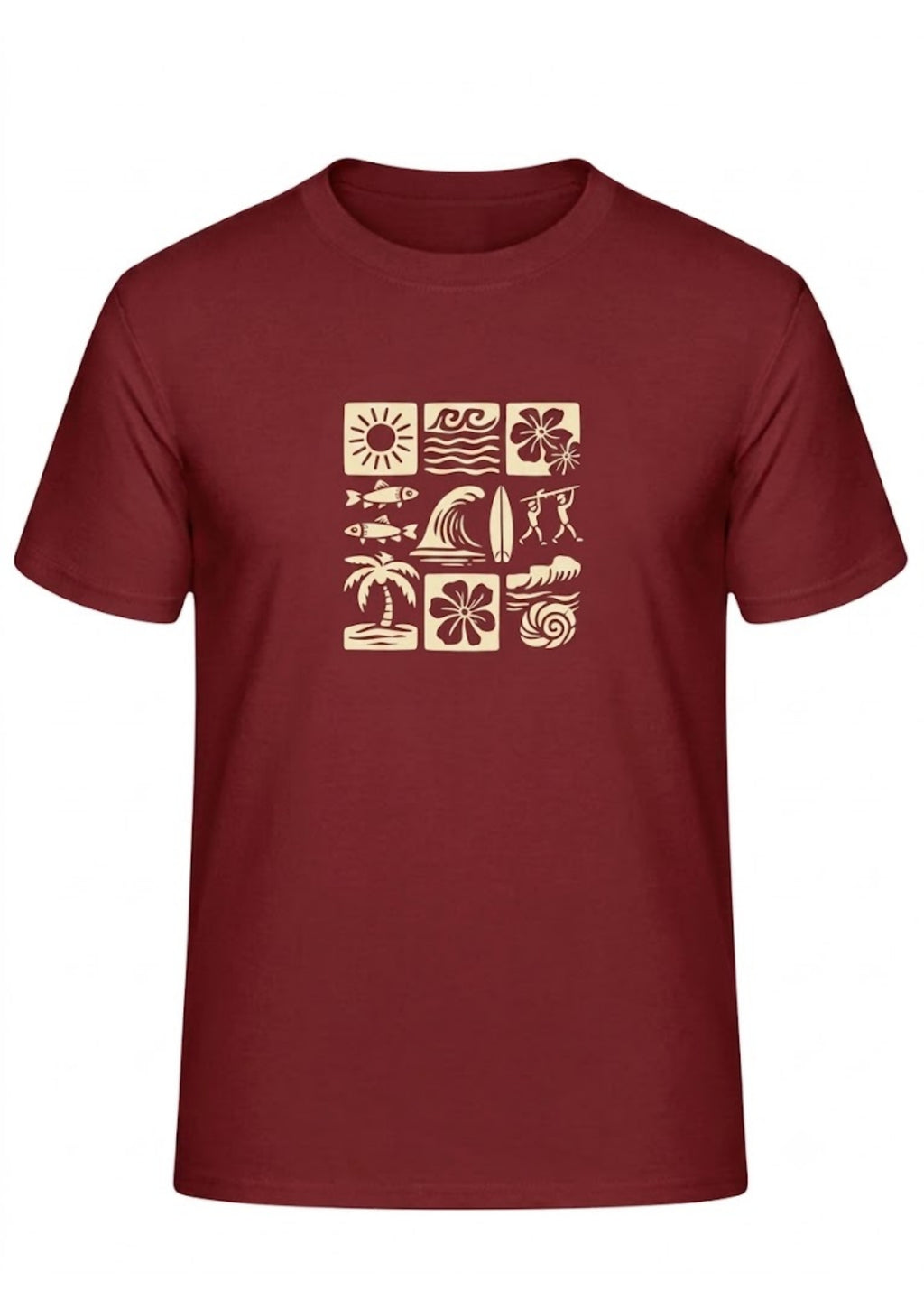 Summer Vibes Icon Graphic Regular T-Shirt | 180 GSM | 100% Cotton