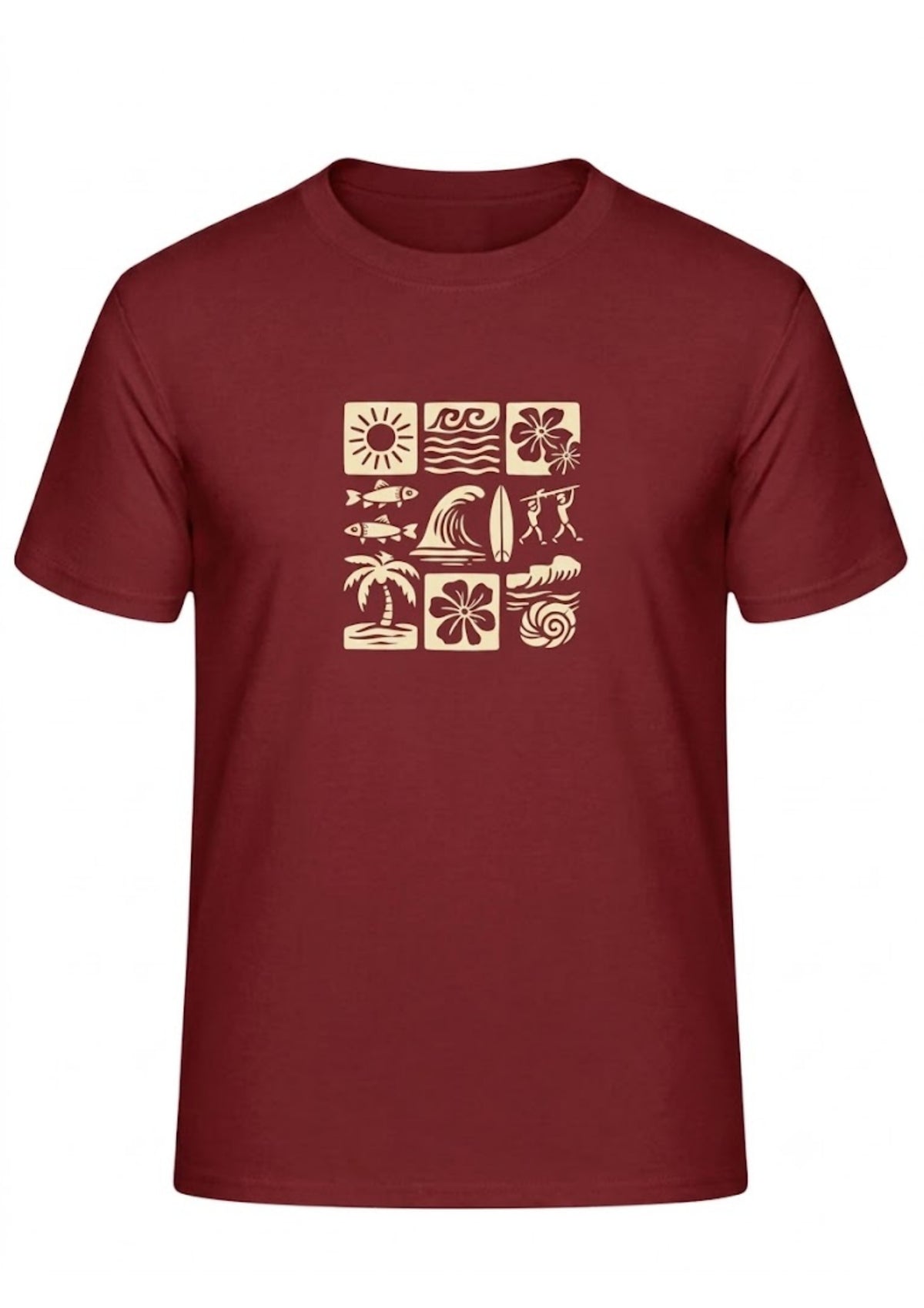 Summer Vibes Icon Graphic Regular T-Shirt | 180 GSM | 100% Cotton