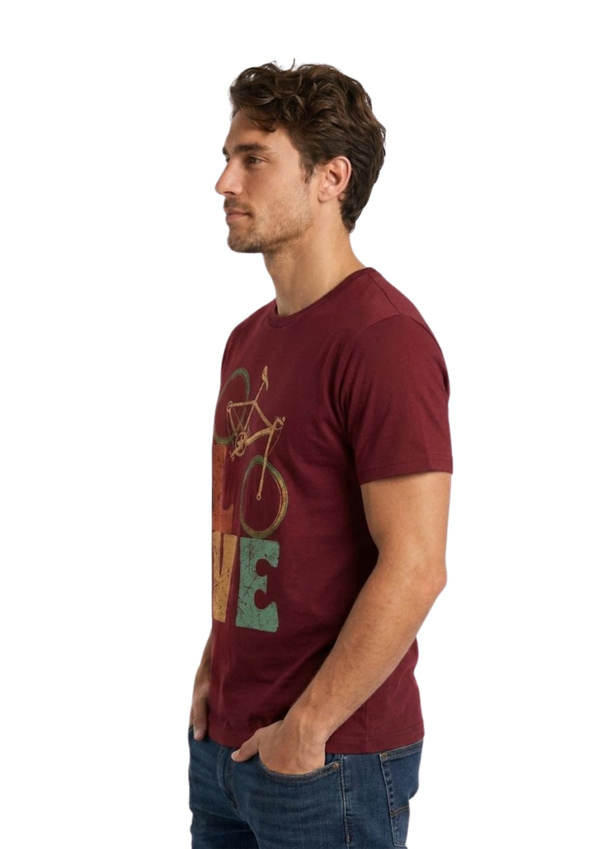 Love Bicycle Regular T-Shirt | 180 GSM | 100% Cotton