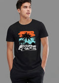 Beach Coconut Tree Regular T-Shirt | 180 GSM | 100% Cotton