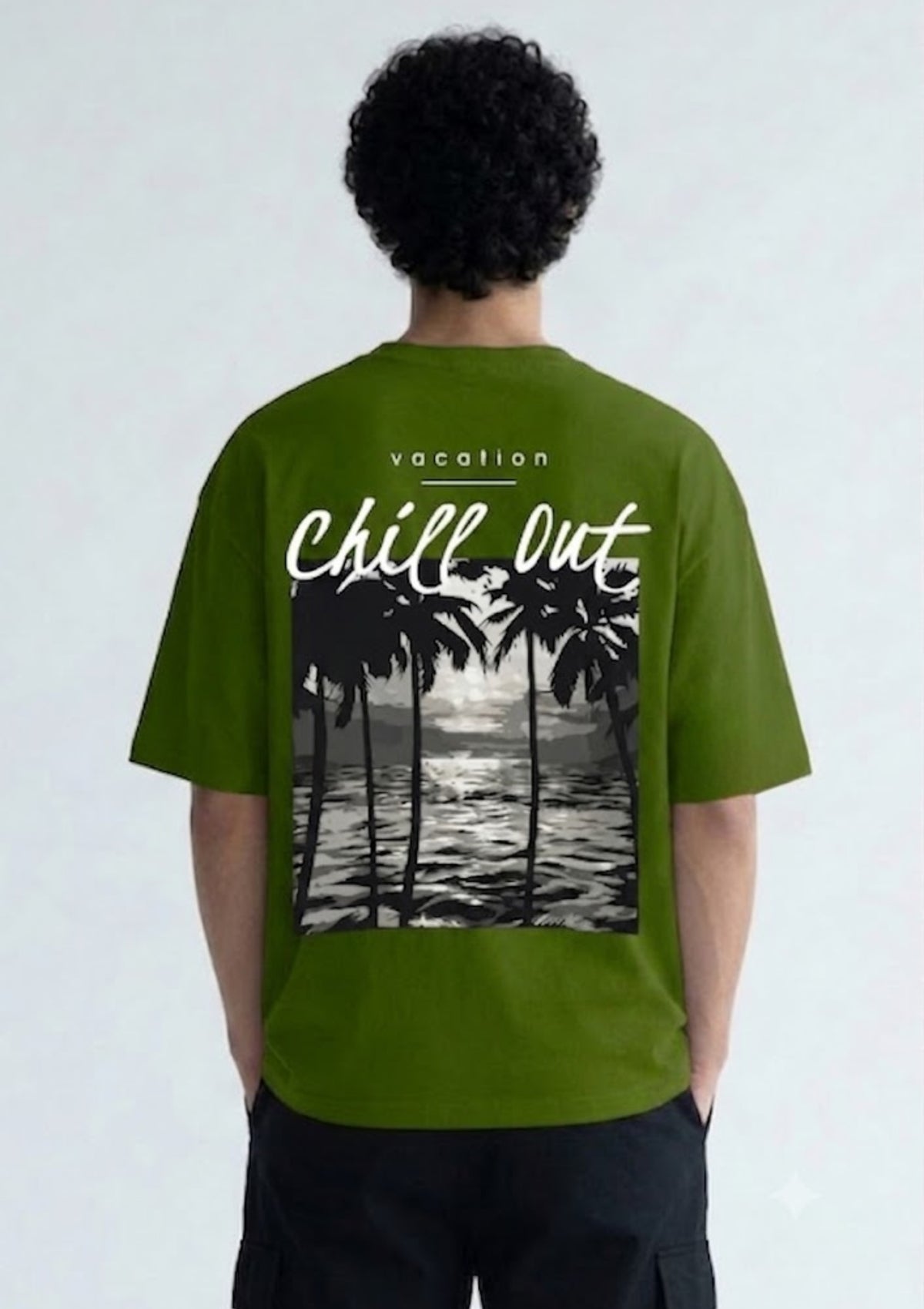 Chill Out Vacation Oversized T-Shirt for Men | 100% Premium Cotton | 220 GSM