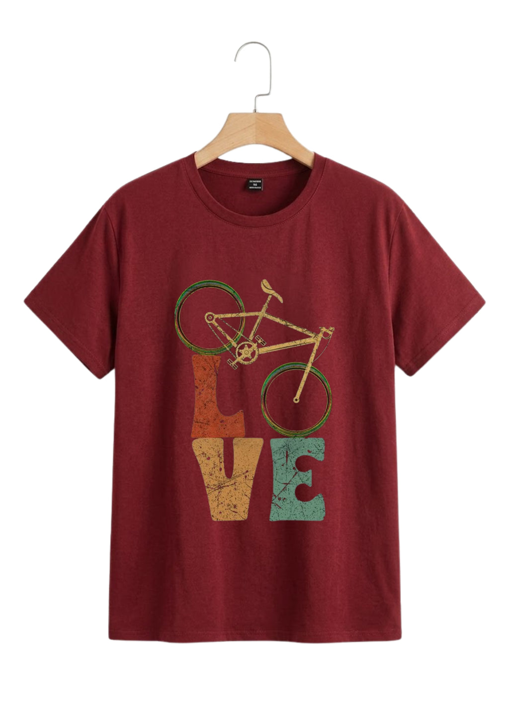 Love Bicycle Regular T-Shirt | 180 GSM | 100% Cotton